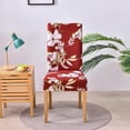 thumbnail image 6 of Chair Covers for Dining Room Printed Dining Chair Covers (Idyllic Flower Red, 4 PCS), 6 of 6