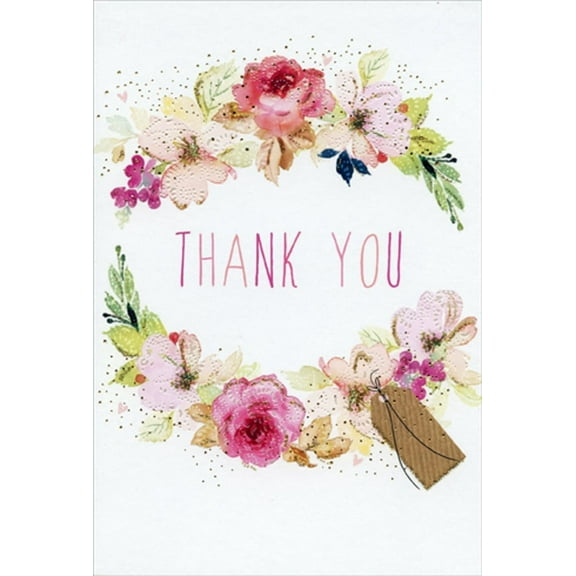 Pictura Thank You Floral Frame Sara Miller Thank You Card
