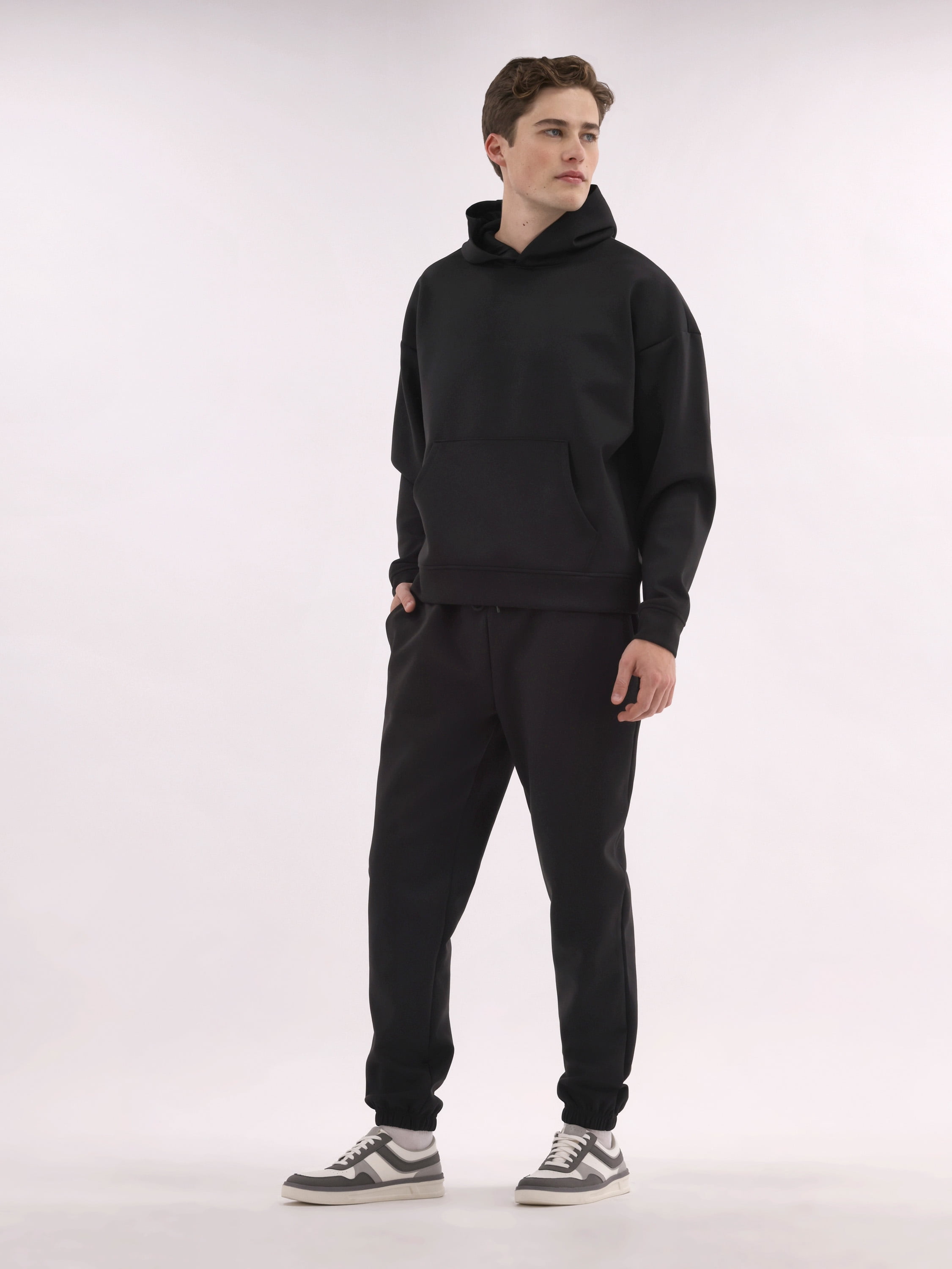 No Boundaries Men's & Big Men's Double Knit "Scuba" Fleece Sweatshirt Hoodie, Sizes XS-3XL