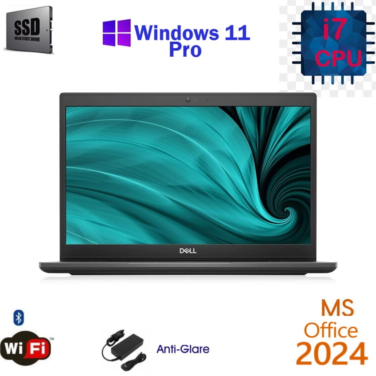 Restored Windows 11 Dell Latitude 3420 intel i7 -1165G7 Laptop