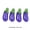 Eggplant, variant on 20x Resin Fruit Pendant Charms Vegetables Hanging for DIY Keychain Jewelry-Watermelon #01