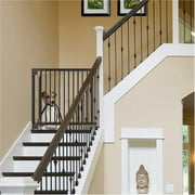 Richell Expandable Dog Gate, Coffee Bean, 47.20"L x 2"W x 32.30"H
