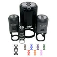thumbnail image 1 of DNA Molecule Double Helix Science Symbol Self-Inking Rubber Stamp Ink Stamper - Pink Ink - Small 3/4 Inch, 1 of 7
