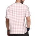 thumbnail image 2 of Wukai Checkboard Print Men's Short-Sleeved Mesh T-Shirt,Quick-Dry Short Sleeve Workout T-Shirt-X-Small, 2 of 8