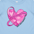 thumbnail image 4 of Inktastic Breast Cancer Awareness- Pink Ribbon Around Heart Boys or Girls Baby T-Shirt, 4 of 5