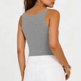 thumbnail image 6 of Aboser Womens Basic Camisole Y2k Clothes Ribbed Knit Sleeveless Undershirts Slim Fit V Neck Cami Shirts Going Out Tops Comfy Soft Layering Shirt, 6 of 7