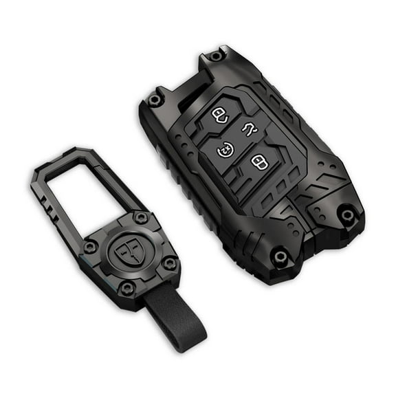 Zinc Alloy Key Fob Cover,Keychain,Full Protection Car Key Case for Volkswagen 2018-2022 Tiguan Arteon Atlas Golf Alltrack Jetta Passat Skoda Kodiaq VW Smart Keyshell Accessories