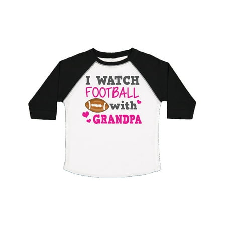 

Inktastic I Watch Football with My Grandpa Gift Toddler Toddler Girl T-Shirt