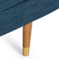 thumbnail image 3 of Noble House Indoor Fabric Tufted Chaise Lounge, Navy Blue, 3 of 8
