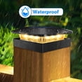 thumbnail image 4 of peasur 4x4 Solar Post Caps Lights, 3 Modes Fence Post Solar Lights for Vinyl Wooden Posts, Waterproof Deck Post Solar Lights for P, 4 of 7