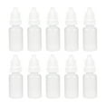 thumbnail image 4 of Uxcell 0.34 oz Small Mouth Empty Squeezable Drop Bottles Plastic White 10 pcs, 4 of 6