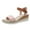 Pink, variant on Ruyang Womens Fashion Summer Sequins Decorative Open Toe Buckle Wedge Heel Thick Sole Sandals Small Wedge Sandals for Women