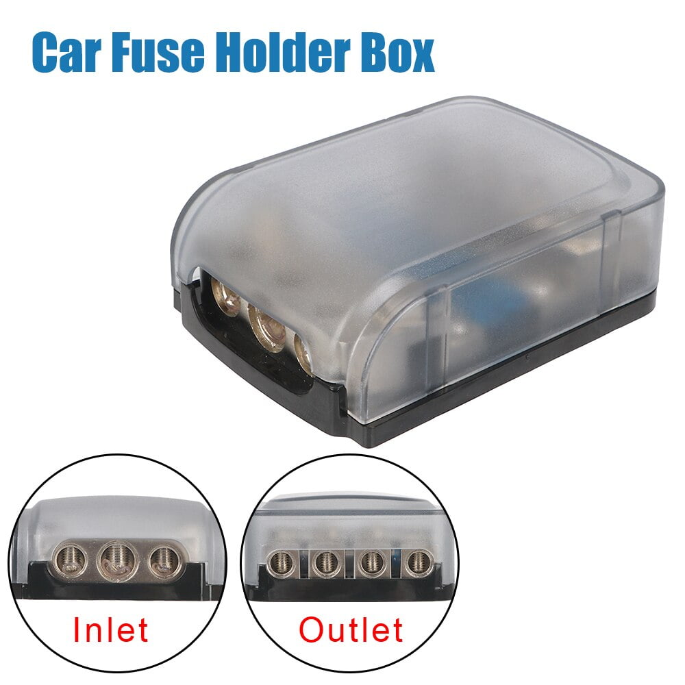 Stereo Audio Fuse Holder Power Distribution Block Mini Fuse Holder Zinc