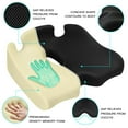 thumbnail image 2 of RTB-Benazcap Seat Cushion for Sciatica & Tailbone pain relief, X Large Memory Foam Office Chair Cushion for Long Sitting, 2 of 8