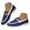 Blue, variant on Mostsola Loafers for Women Slip on Canvas Shoes Fashion Sneakers Lightweight Casual Flats Shoes