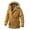Yellow, variant on Winter Coat Warm Outdoor Casual Jacket With Belt Zip Front Closure Slim Fit Insulated Padded Quilted Side Pockets For Cold Weather