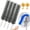 4pcs- Gray, variant on Bendable Microfiber Head, Reusable Dust Remover, Ultimate Dust Cleaning Brush for Electric Fan, Air Conditioner, Car Vent, Curtains Cleaner (4Pcs- Mix)