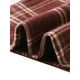 thumbnail image 5 of Pantalones largos rectos de cintura elástica con botones y cremallera de cuadros para mujer Inspire Chic en color rojo vino, 5 of 6