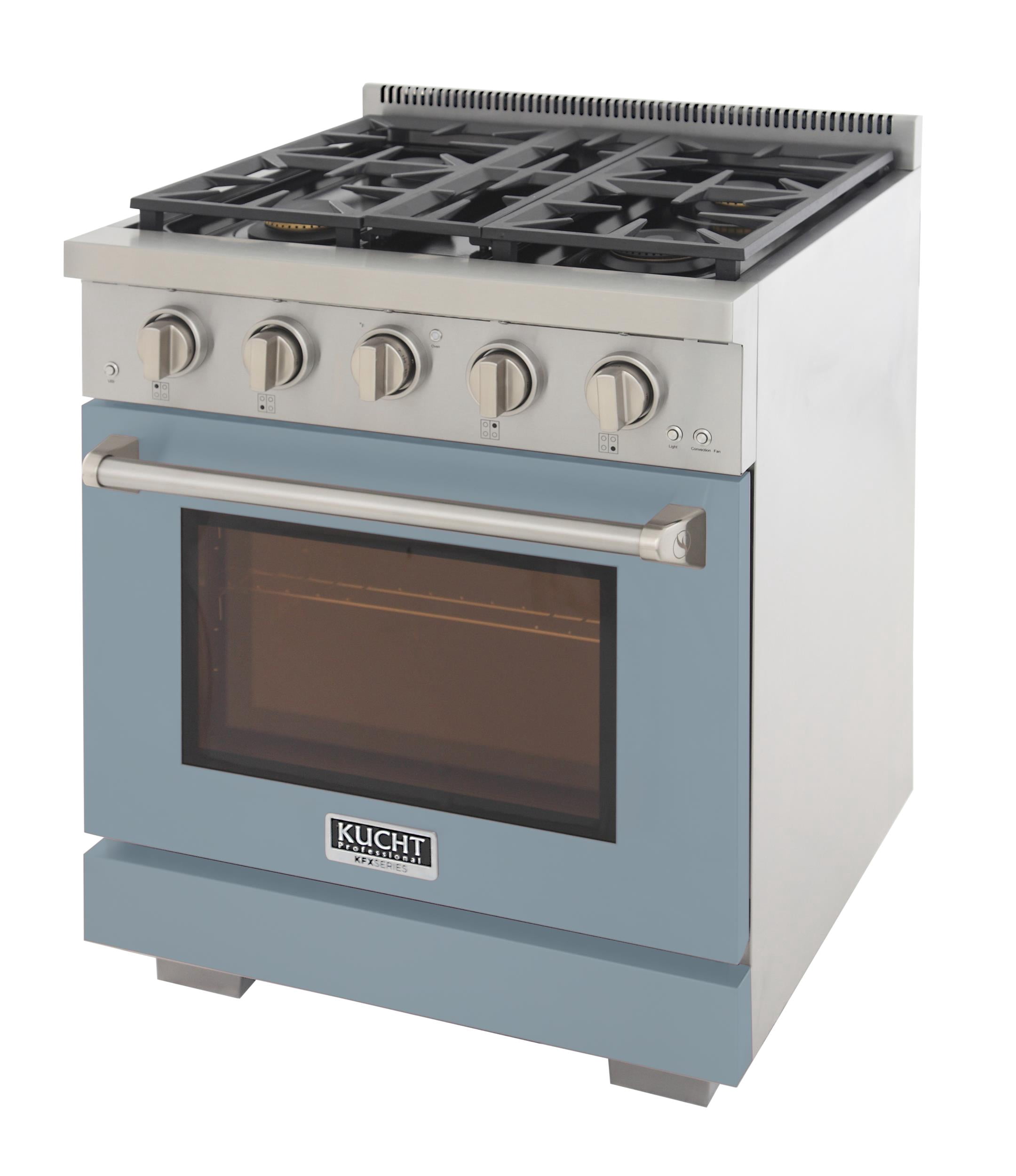 Professional 30-in Propane Gas Range in Light Blue with True Simmer Burners