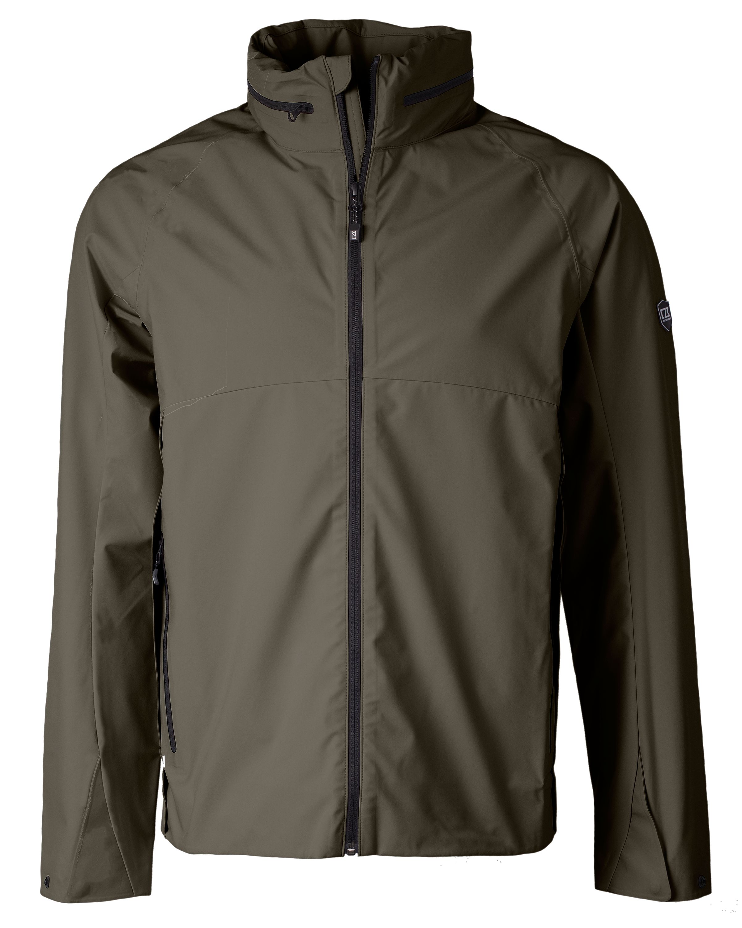 Cutter \u0026 Buck Vapor Water Repellent Stretch Mens Full Zip Rain Jacket
