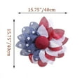 thumbnail image 2 of Patriotic Wreath for Front Door - 4th of July Independence Day Wreaths Bows Flag Decor for Memorial Day Decorations, 2 of 9