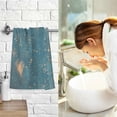 thumbnail image 7 of Yayeee 100% Cotton Hand Towels for Bathroom 16" x 28" Soft Absorbent Kitchen Towel, Star Map, 7 of 7