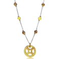 thumbnail image 1 of Alamode LOS027-18 Collier pour Femme en Argent 925 en Argent Sterling avec Synthétique Multicolore - 18 Po, 1 of 1