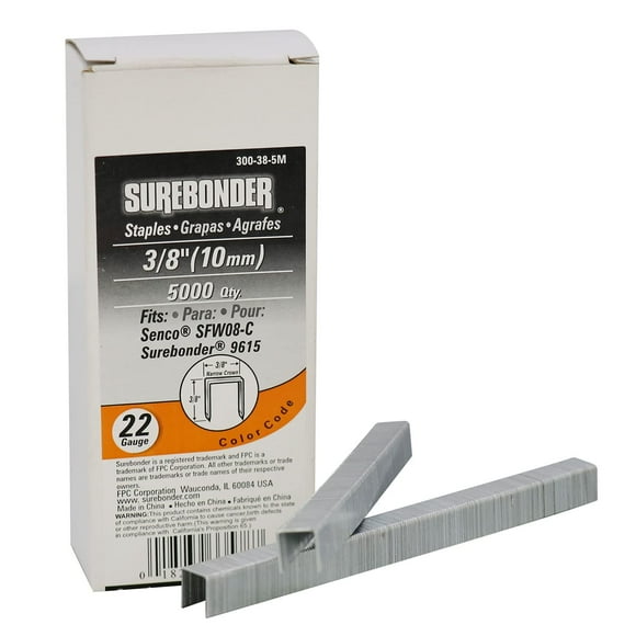 Grapas de tapicería Surebonder 300-38-5M 10 mm 5000 piezas