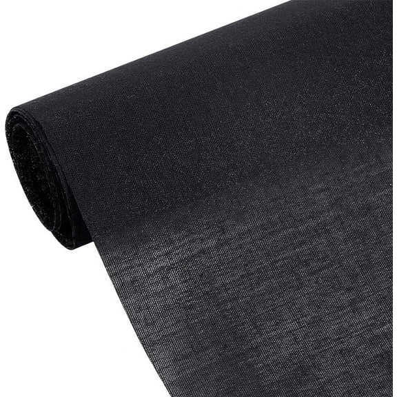Black Cotton Interfacing Fabric Woven Cotton Iron-On Fusible Interfacing Iron Lining Fabric