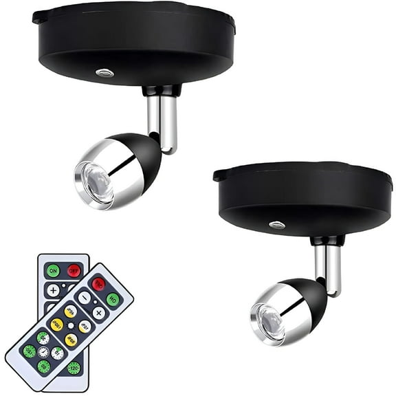 HIBIBUD Wireless Spotlight Indoor,Battery Operated Lights Art Lights for Paintings,LED Wall Light with Remote