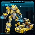 thumbnail image 2 of 2in 1 Mecha Robot Car Building Blocks Toys, Moving Joints, Pushing Moving Wheels,  Children Bricks Toy Boy Gift, 2 of 2
