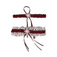 thumbnail image 3 of Thigh Garters For Women Elegant Bridal Garters And White For Wedding Ceremony About 17 X 5 X 0.5Cm 1 Pair, 3 of 3