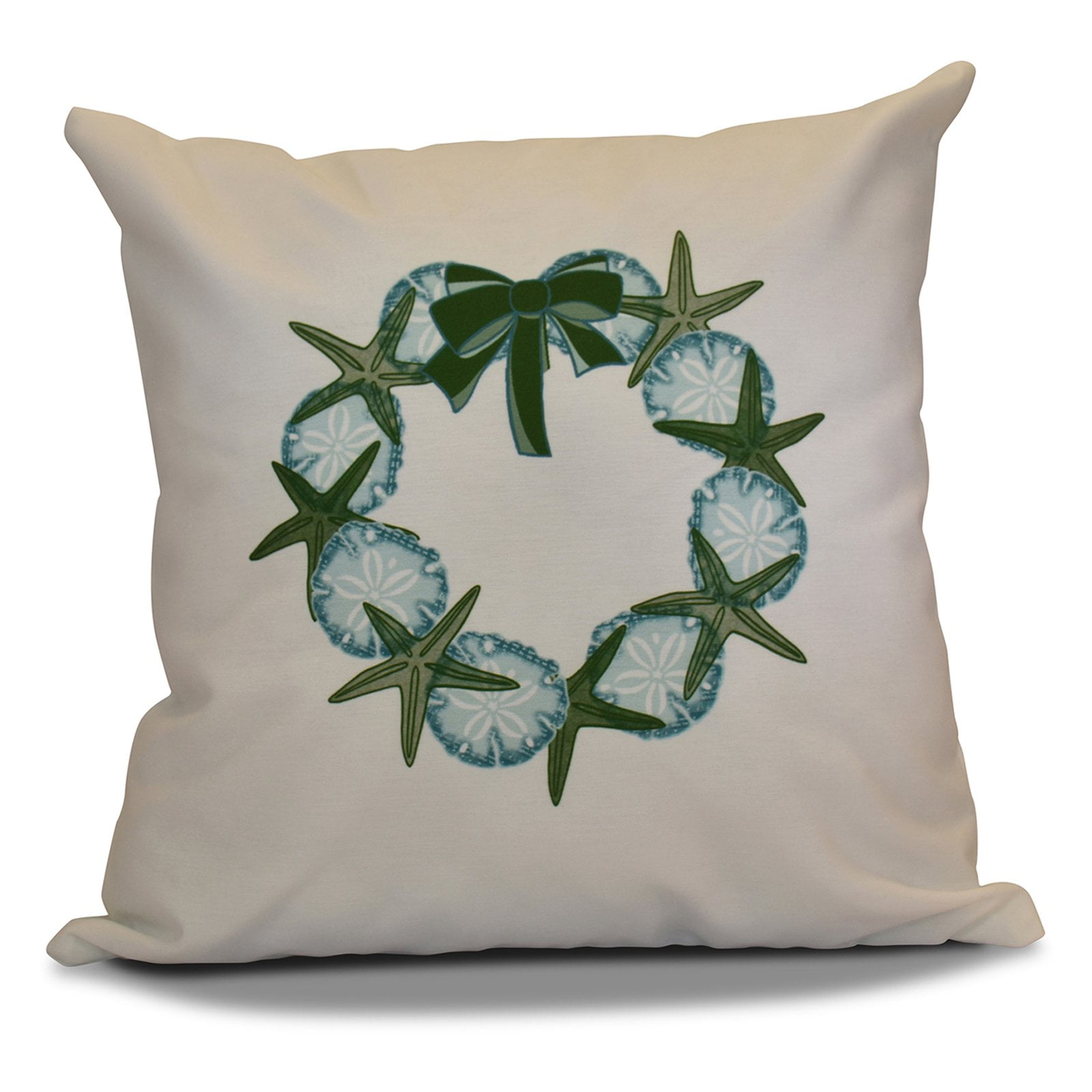 Simply Daisy 16" x 16" SS Wreath Geometric Print Pillow