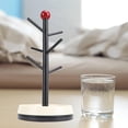 thumbnail image 4 of YAHHU Spacious Cup Drying Rack Stand with Drain Tray – Sturdy Wood, Non‑Slip Design, Versatile for Kitchen, Bathroom & Cosmetics, 4 of 10