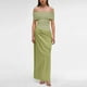 thumbnail image 3 of Vestido informal transparente de un solo hombro para mujer - Dos piezas, primavera/verano, S-L, 3 of 8