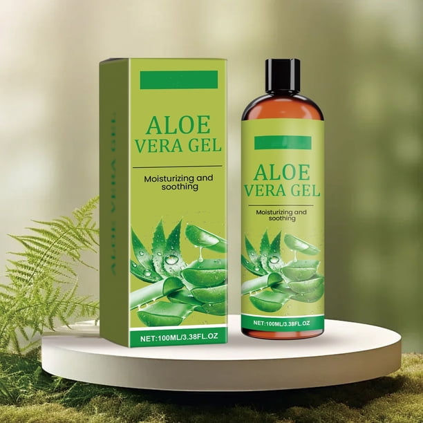 Gel d'Aloe Vera Biologique de Coupe Frache 100 % Pur Aloe de Haute  Qualit, Vegan, Non Parfum - pour Visage, Soulagement Naturel des Coups de  Soleil, aprs Rasage, Organisateurs de Maquillage pour