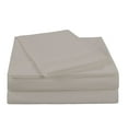 thumbnail image 3 of NC Home Fashions Solid microfiber sheet set with one bonus pillowcase, Twin, Silver Gray, 3 of 4