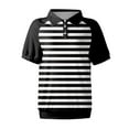 thumbnail image 3 of NAMTYQX Womens Summer Tops Soft Lapel Casual Womens Bowling Shirt Short Sleeve Hip Black Size 3XL, 3 of 5