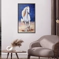 thumbnail image 3 of Cuadros Decorativos 5D DIY Diamond Painting Kits White Horse Full Round Drill Wall Decor Art Crafts Likrtyny embutido en tela, 3 of 9