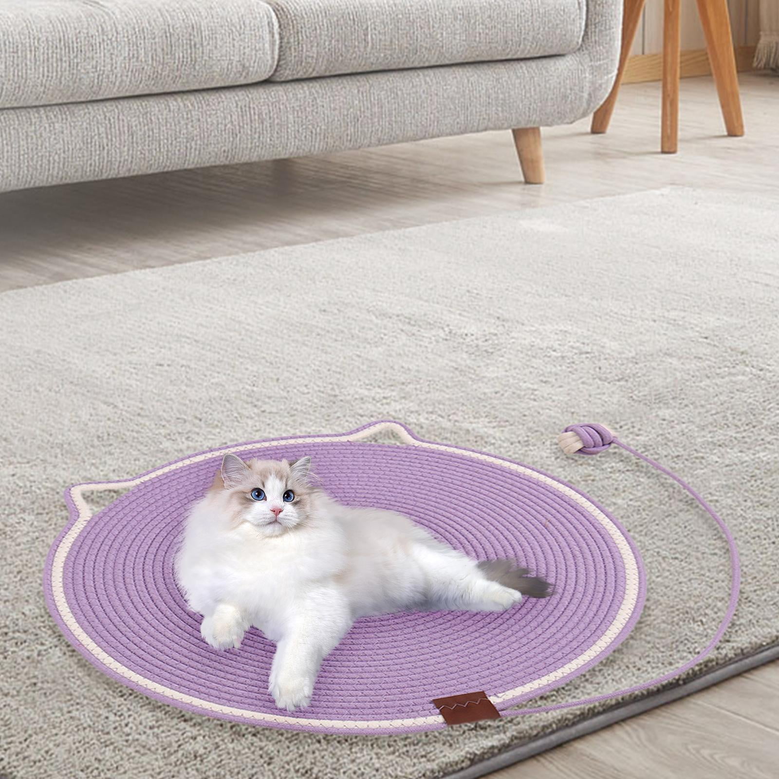 Bvdfgk Cat Scratch Mat Cat Scratch Pad Pet Supplies Grinding Claws Protecting Furniture purple