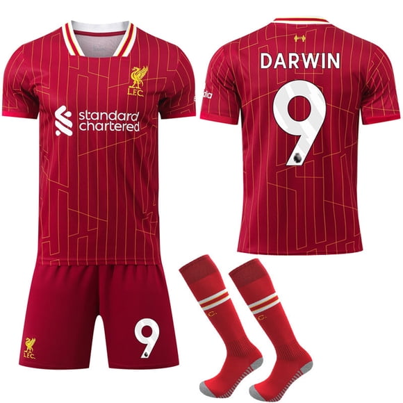 2024-2025 Liverpool Home Kids Adult Football Shirt With Socks