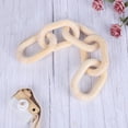 thumbnail image 6 of Wood Chain Link Decor,Rustic 5 Link Wooden Chain Decor Link Ornament,Farmhouse Wooden Links Home Decor Hand Carved Crafts Ornaments for Coffee Table Tray Shelf, 6 of 8