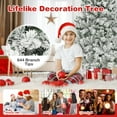 thumbnail image 2 of Spaco 6 Feet Artificial Xmas Tree 3-Minute Quick Shape, Artificial Xmas Tree Durable Lush Tree with Upgraded Metal Stand, Artificial Christmas Tree for Indoor as Living Room, Green, 2 of 8