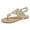 Gold, variant on Women's Beach Flat Shoes Elegant Rhinestone Pearl Flip Flops 2026 Summer Dressy Sandals Comfortable Slingback Walking Shoes Black Size 7.5