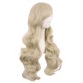 thumbnail image 2 of LinYooLi 28 Pouces/70 cm Perruque Synthétique Cheveux Longs Bouclés (Brun Blond Mélangé), 2 of 5