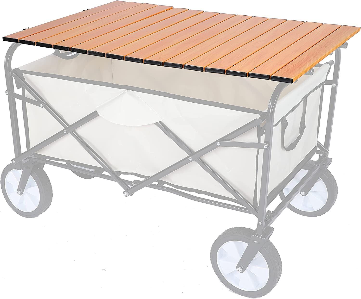 Yssoa Foldable Wagon Cart Table Board Aluminum Alloy Heavy Duty Desktop