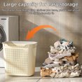 thumbnail image 6 of Vacemry Under $5 Partition Laundry Basket, Multi-Section Dirty Clothes Organizer with Handles, Spacious Storage Bin for Bathroom and Bedroom, Collapsible Hamper for Sorting and Washing, 6 of 9