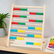 PETSOLA Wooden Abacus Educational Abacus. Addition and Subtraction .Wooden Frame Abacus Counting Rack for Gift Kindergarten Kids Boys