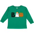thumbnail image 3 of Inktastic Halloween Boo Cute Ghost and Pumpkin Boys or Girls Long Sleeve Toddler T-Shirt, 3 of 5