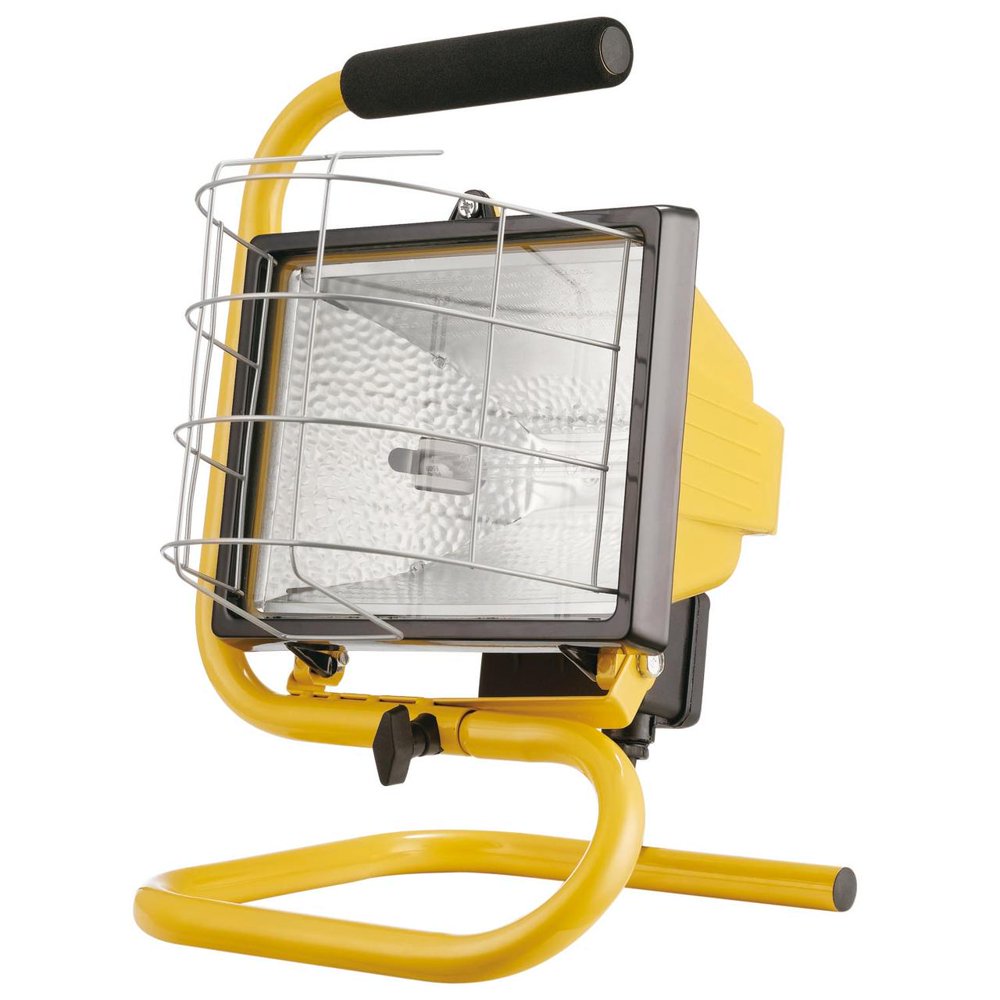 Globe Electric 500W Portable Halogen Yellow Work Light, 6050401